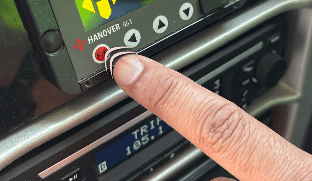 press red F/E button repeatedly until “CODE” is displayed
