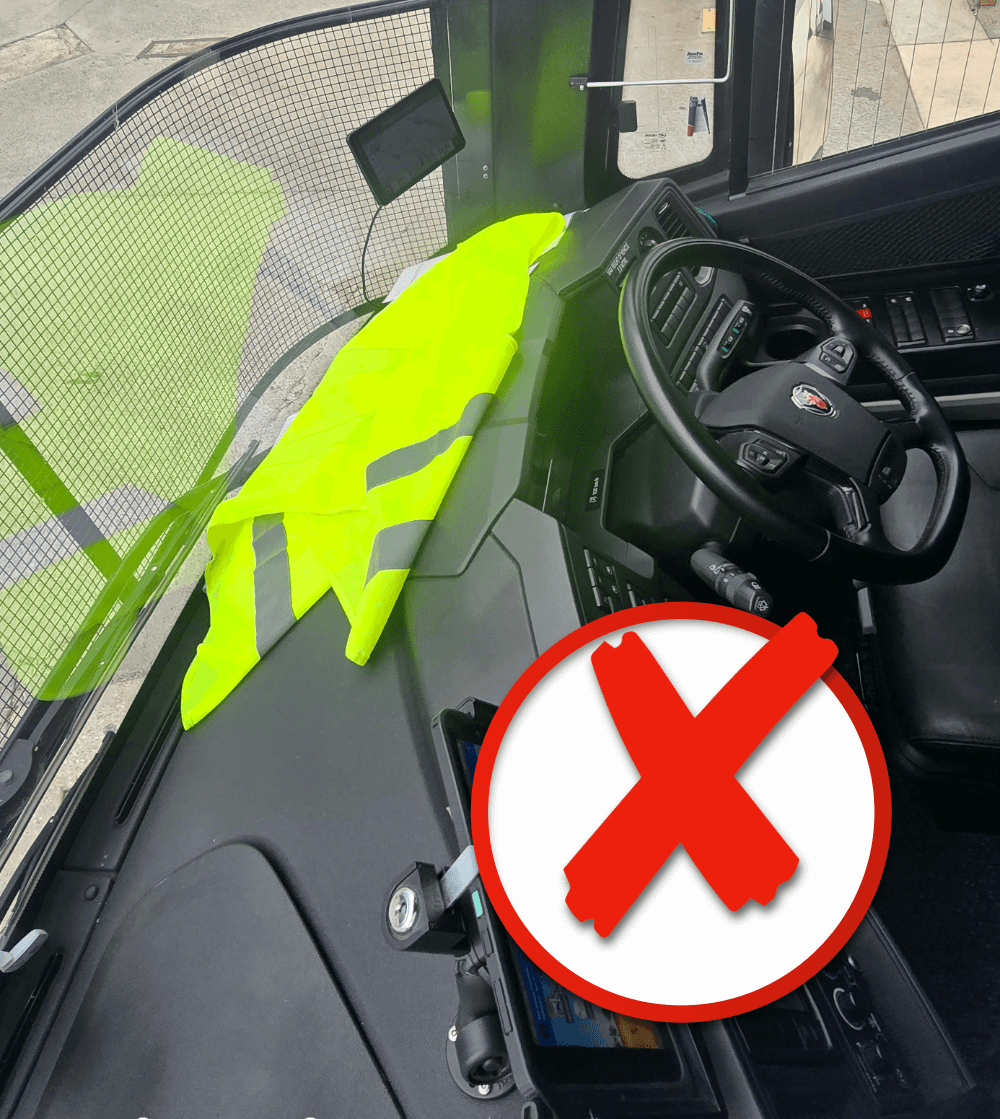 don’t keep your vest on the dashboard