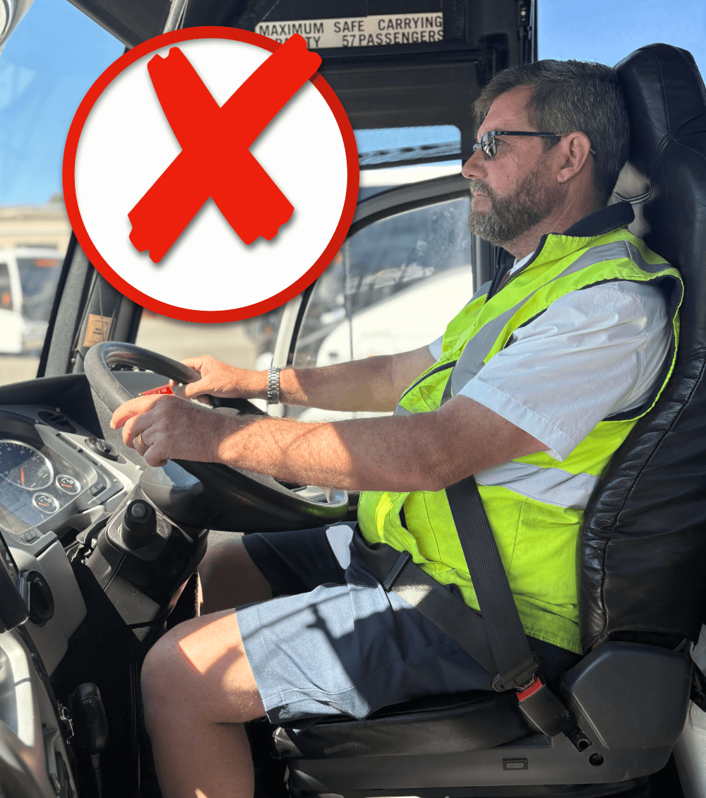 don’t wear your vest while driving